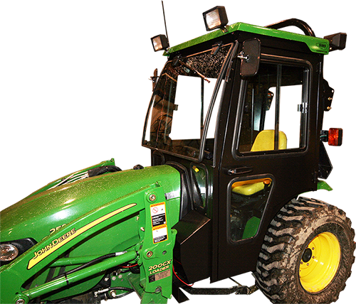 Approved aftermarket tractor cabin for John Deere